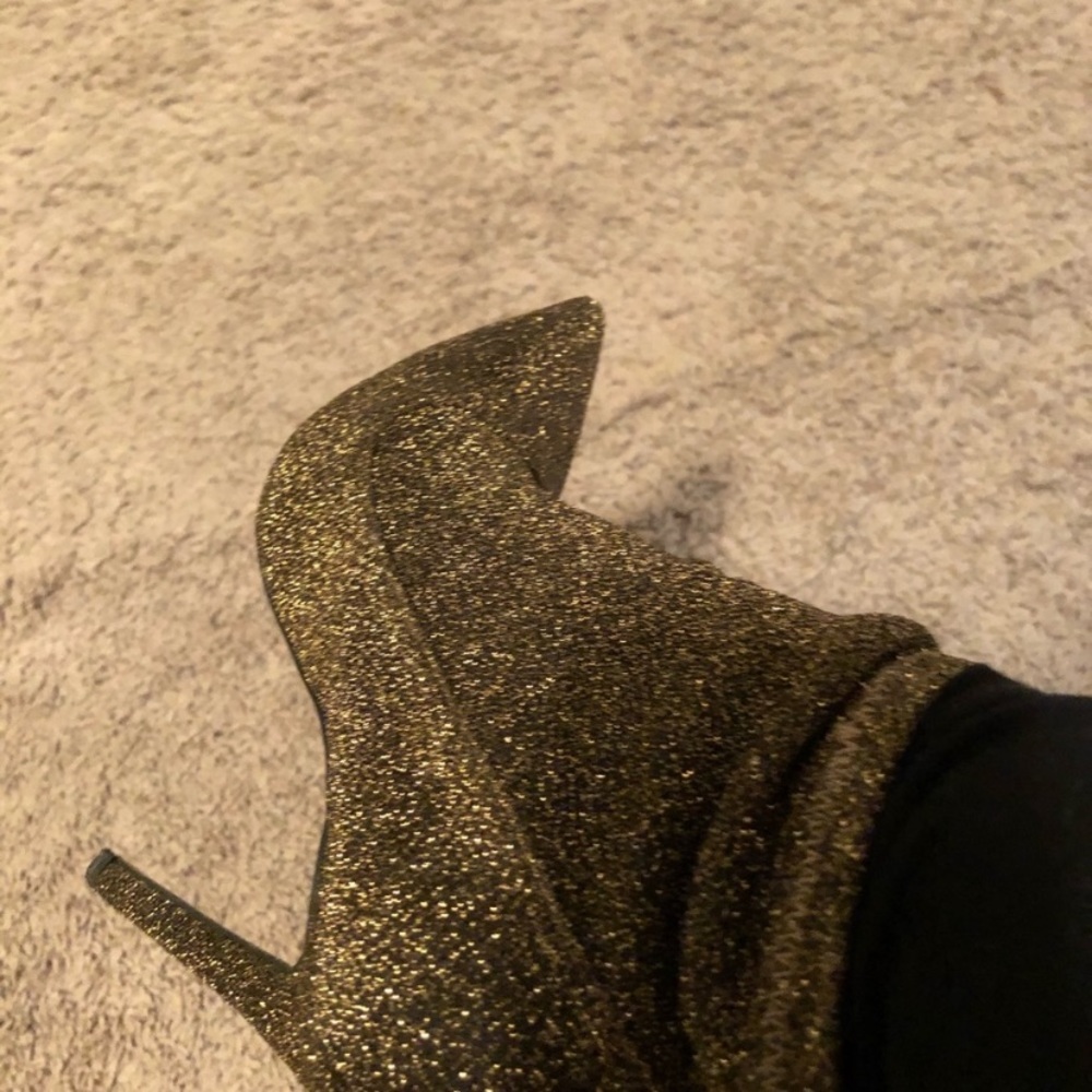 ASOS Bronze Glitter Booties - Picture 3 of 4